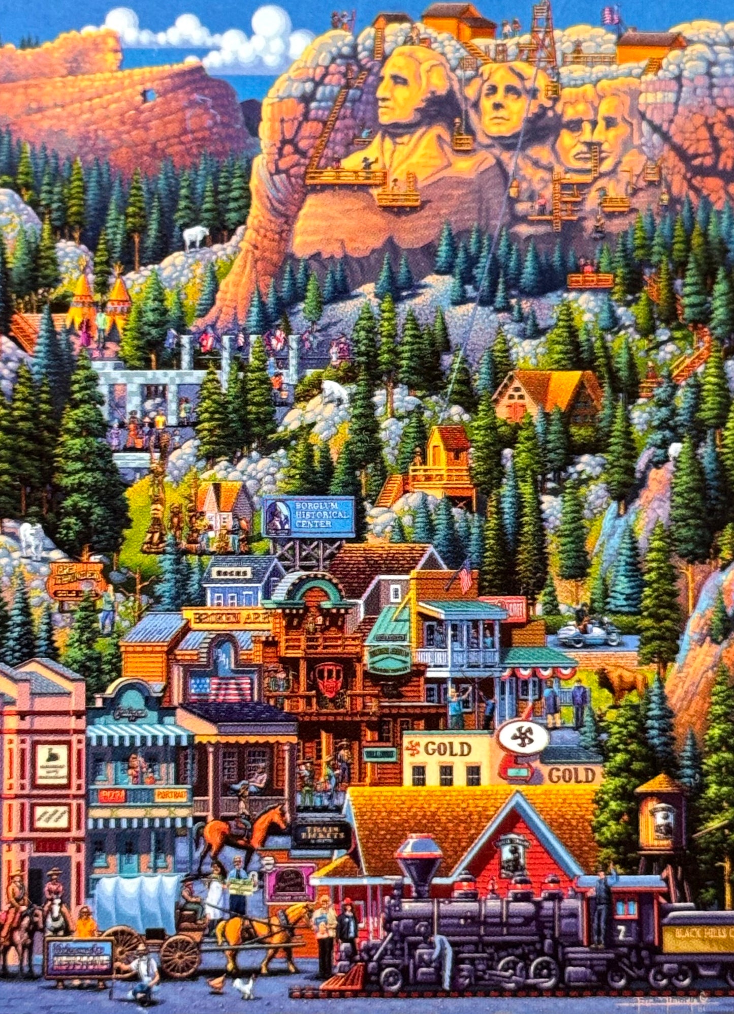 Dowdle 4 in 1 Multipack 300-Piece & 500-Piece Puzzles - Buffalo Games Edition
