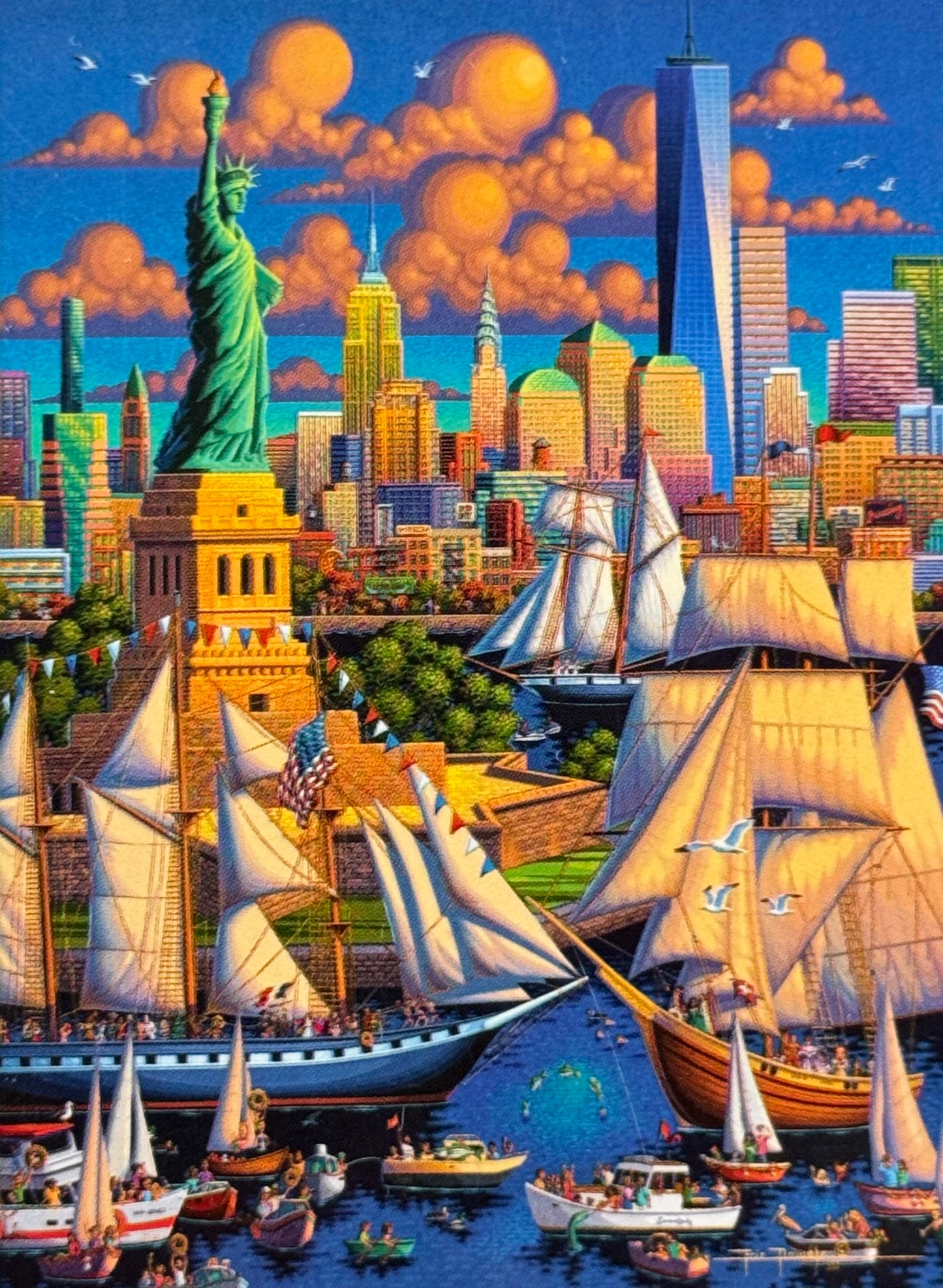 Dowdle 4 in 1 Multipack 300-Piece & 500-Piece Puzzles - Buffalo Games Edition