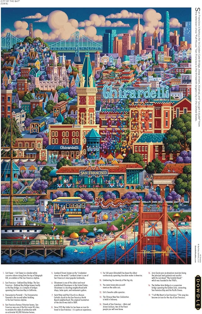 City By the Bay, San Francisco California - NEW - As Seen on The Magnolia Network's The Piece Maker with Eric Dowdle - Buffalo Games Edition