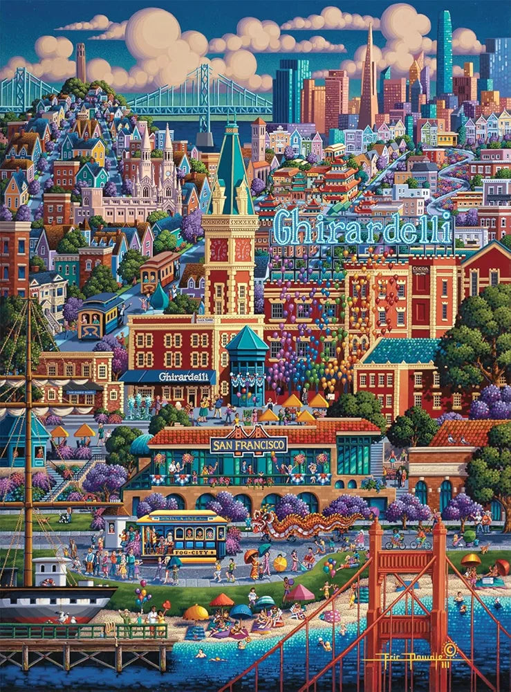 City By the Bay, San Francisco California - NEW - As Seen on The Magnolia Network's The Piece Maker with Eric Dowdle - Buffalo Games Edition