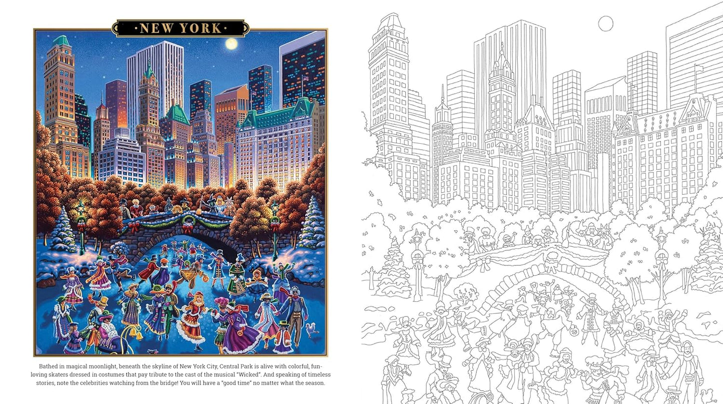 America The Beautiful Coloring Book By Eric Dowdle