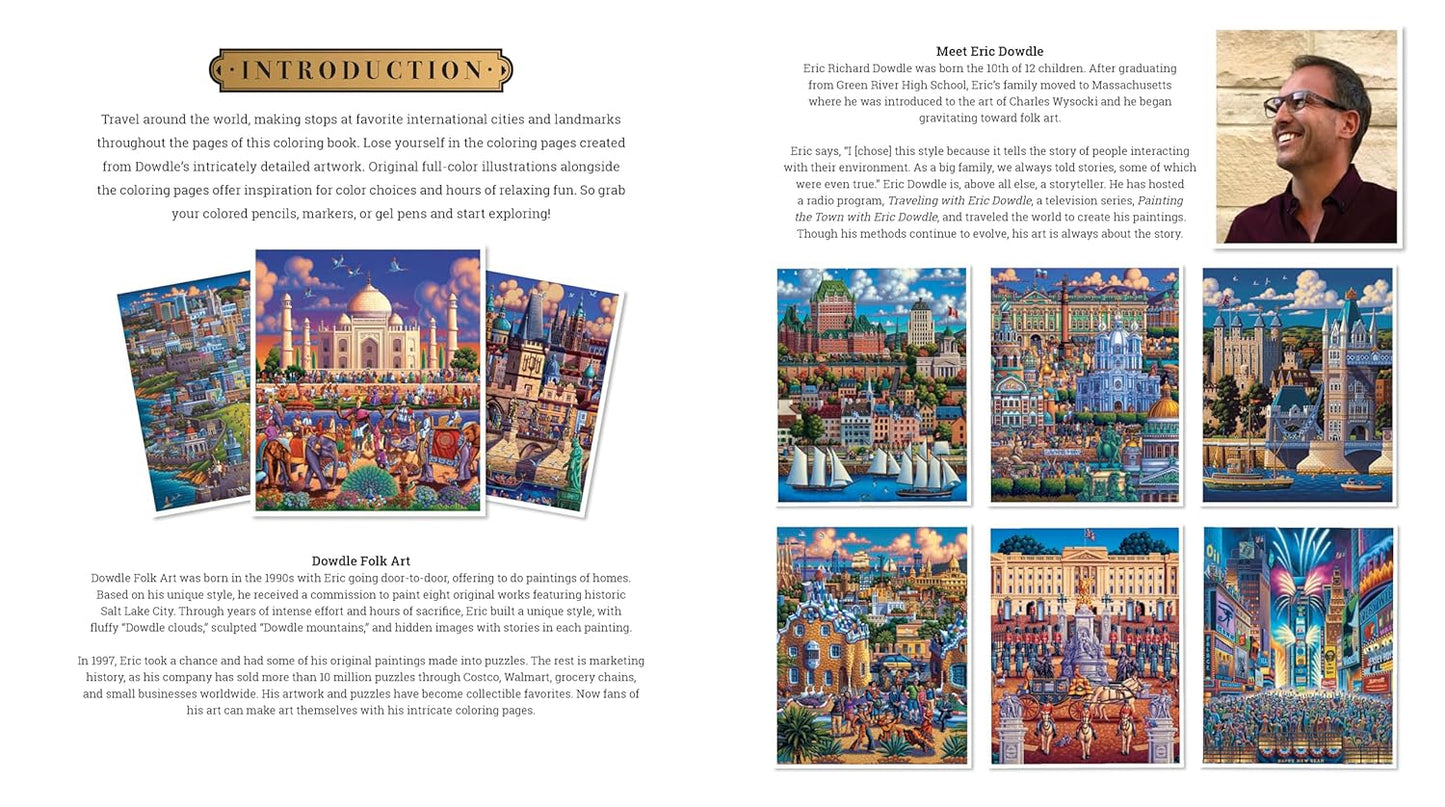 Around the World Coloring Book By Eric Dowdle