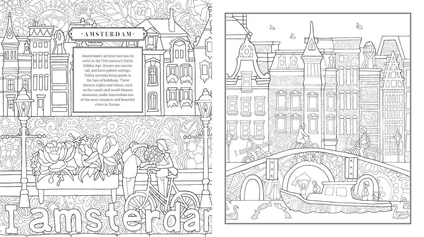 Around the World Coloring Book By Eric Dowdle