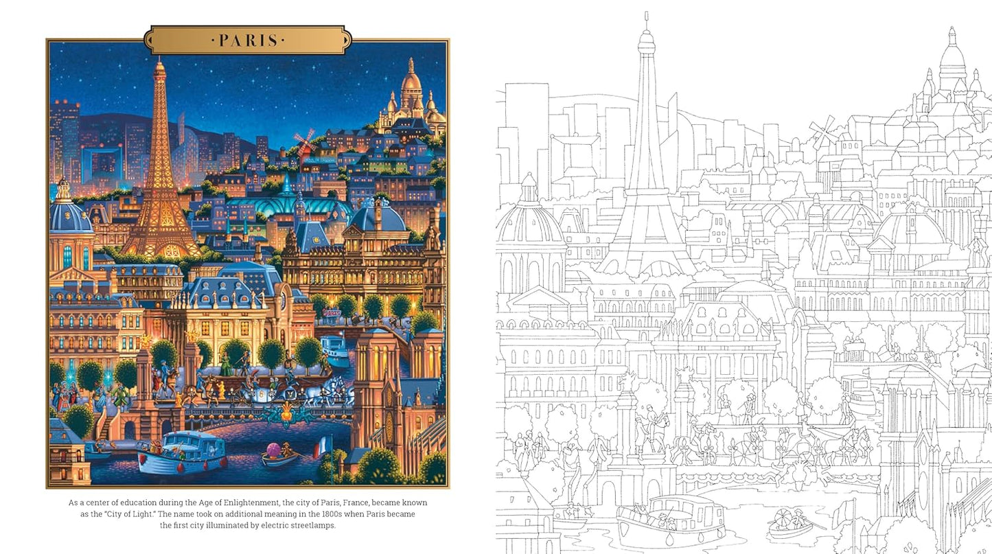 Around the World Coloring Book By Eric Dowdle