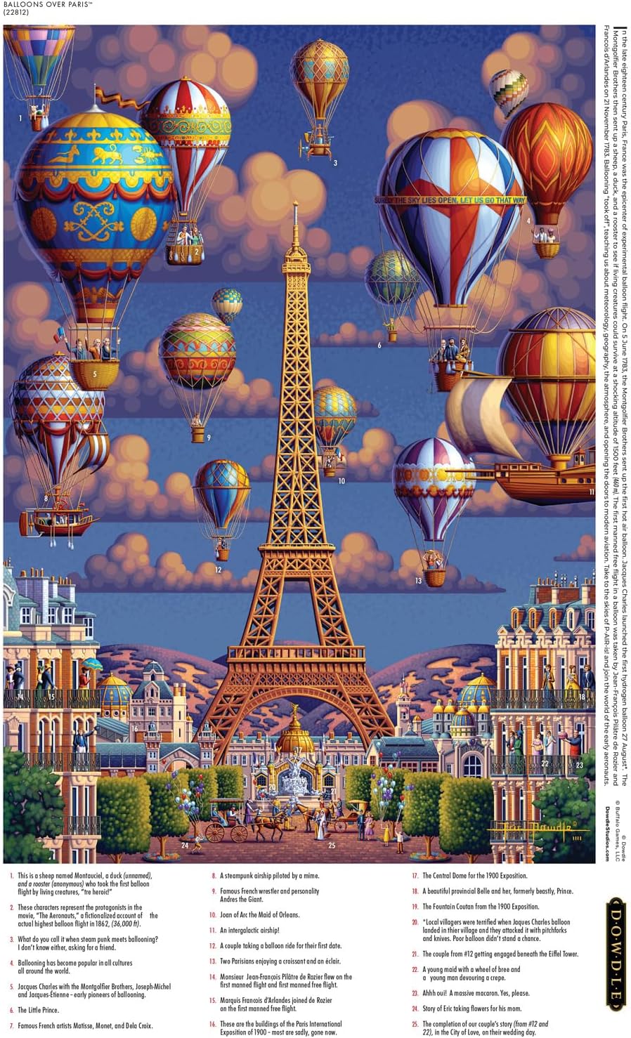 Balloons Over Paris, France - Buffalo Games Edition