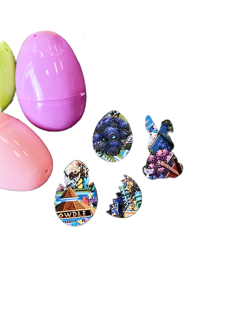 Martha's Easter Egg Hunt in Blue Easter Basket - New 2025 - Special Wooden Puzzle
