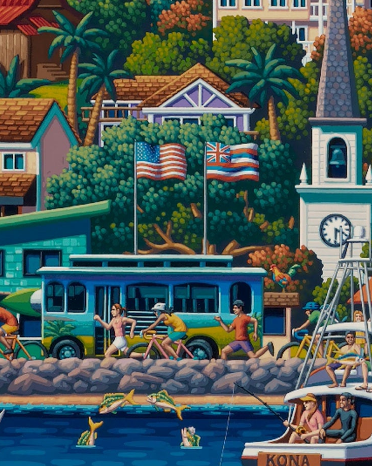 Kona, Hawaii (The Big Island) - 500 Piece Puzzle by Eric Dowdle - Premium No Glare Signature Edition