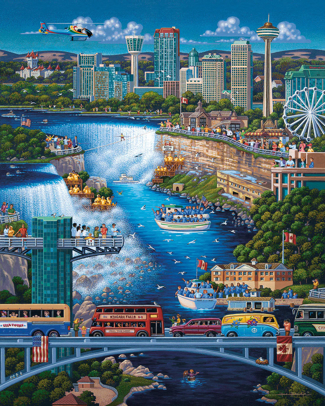 Niagara Falls, New York - 500 Piece Puzzle by Eric Dowdle - Premium No Glare Signature Edition