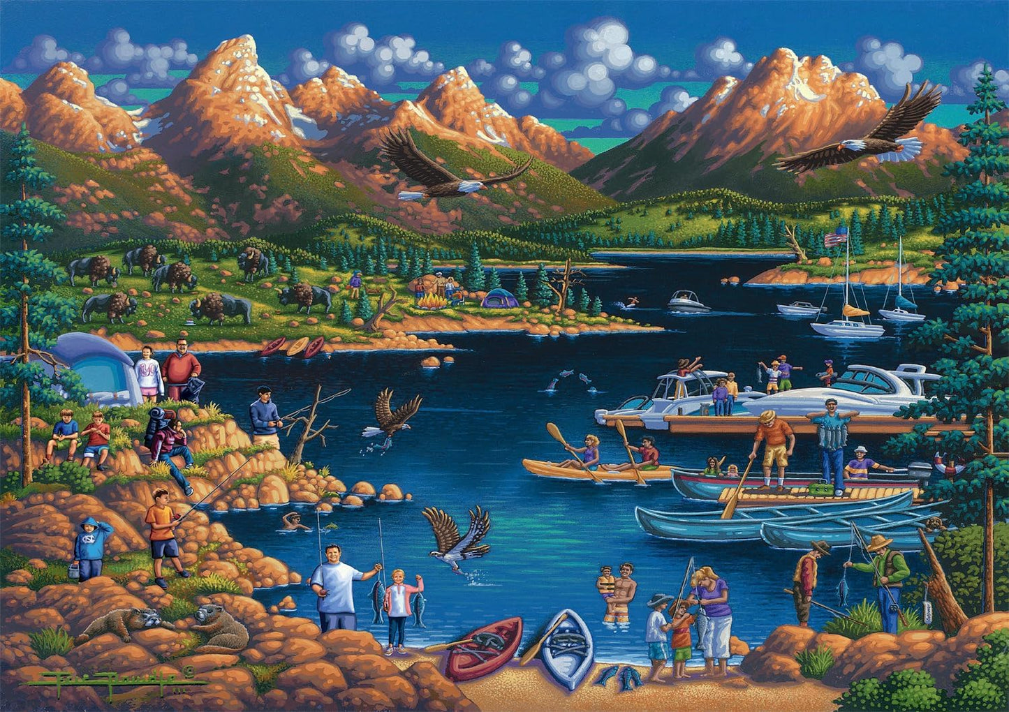 Grand Teton National Park, Wyoming - Buffalo Games Edition