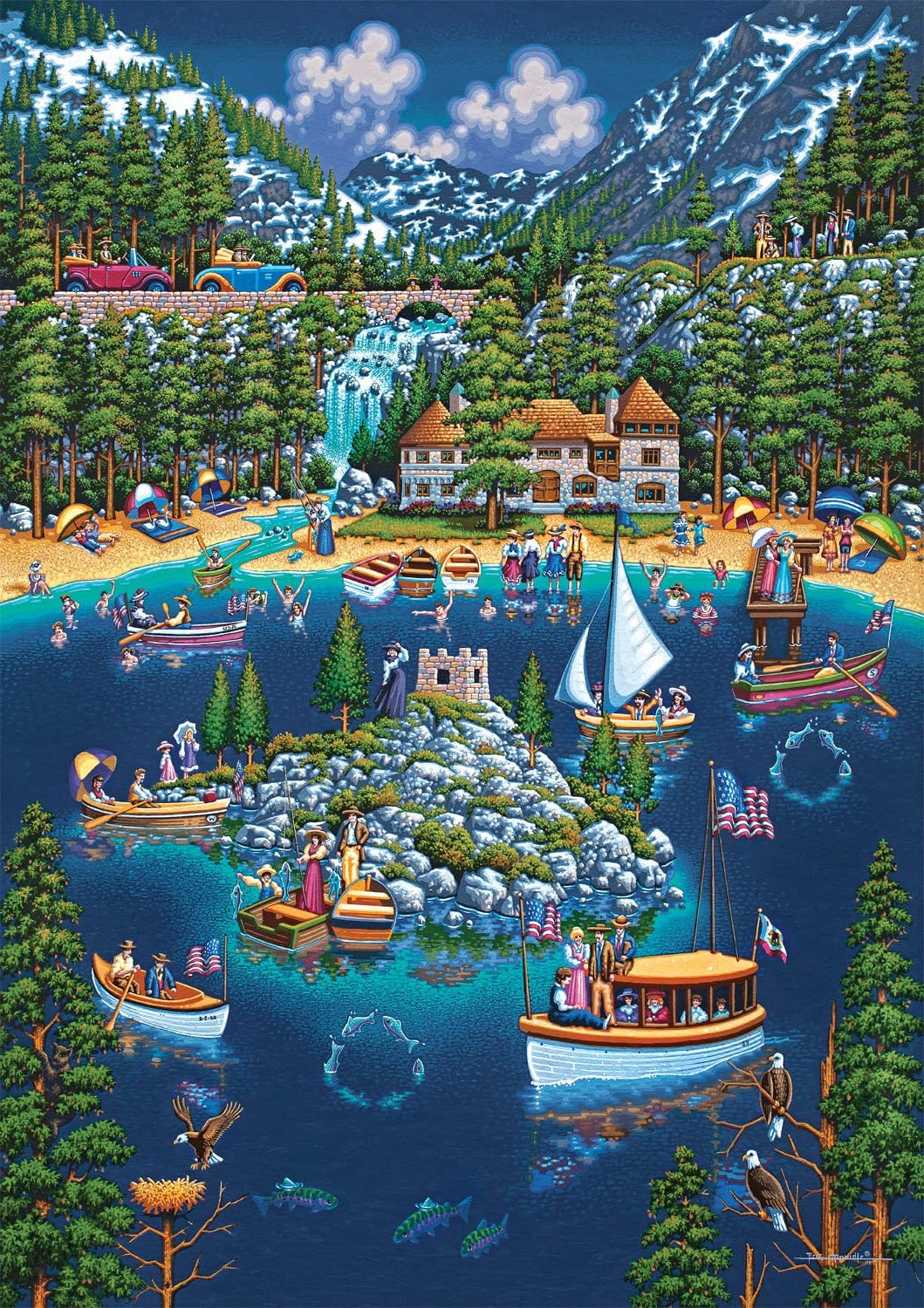 Lake Tahoe, California - Buffalo Games Collection
