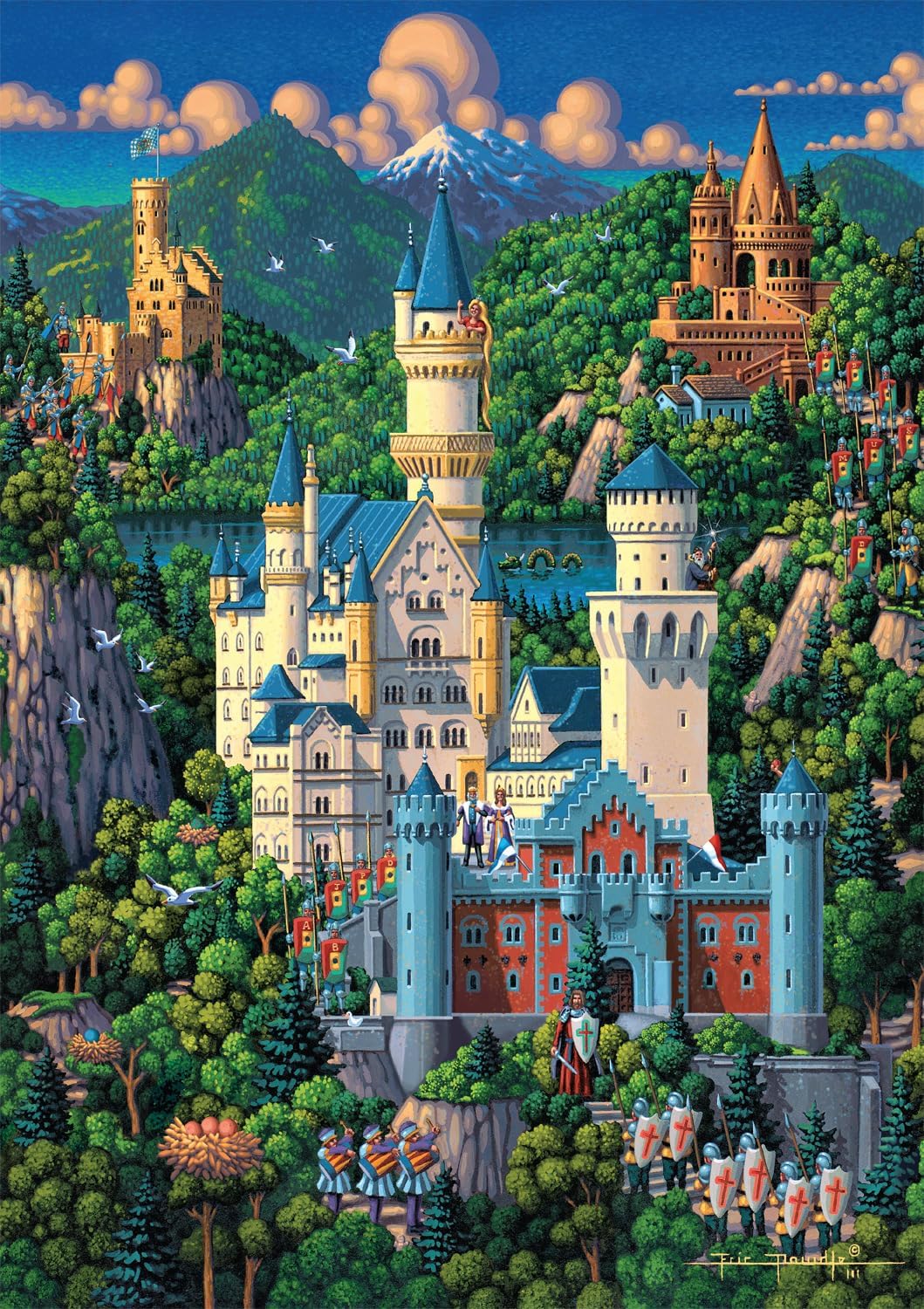 Neuschwanstein Castle - Germany - Buffalo Games Edition