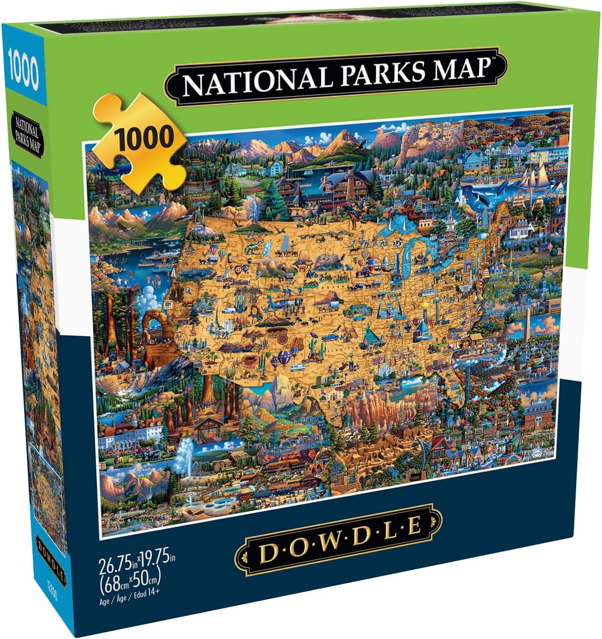 National Parks Map - Buffalo Games Edition