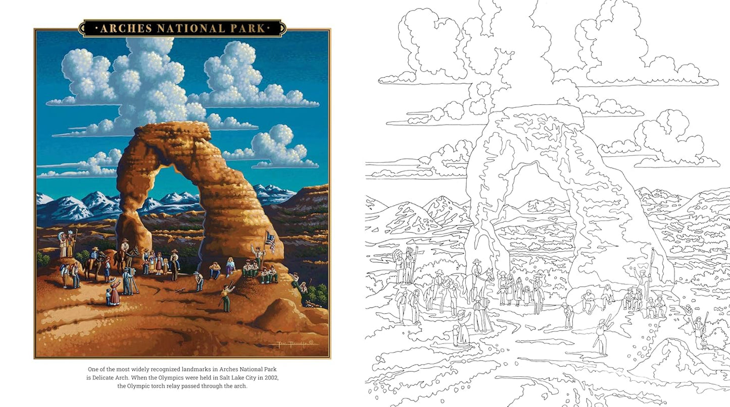 National Parks Coloring Book By Eric Dowdle