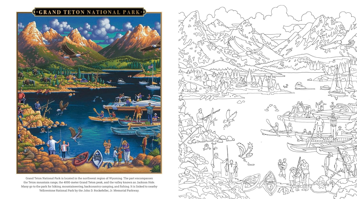 National Parks Coloring Book By Eric Dowdle
