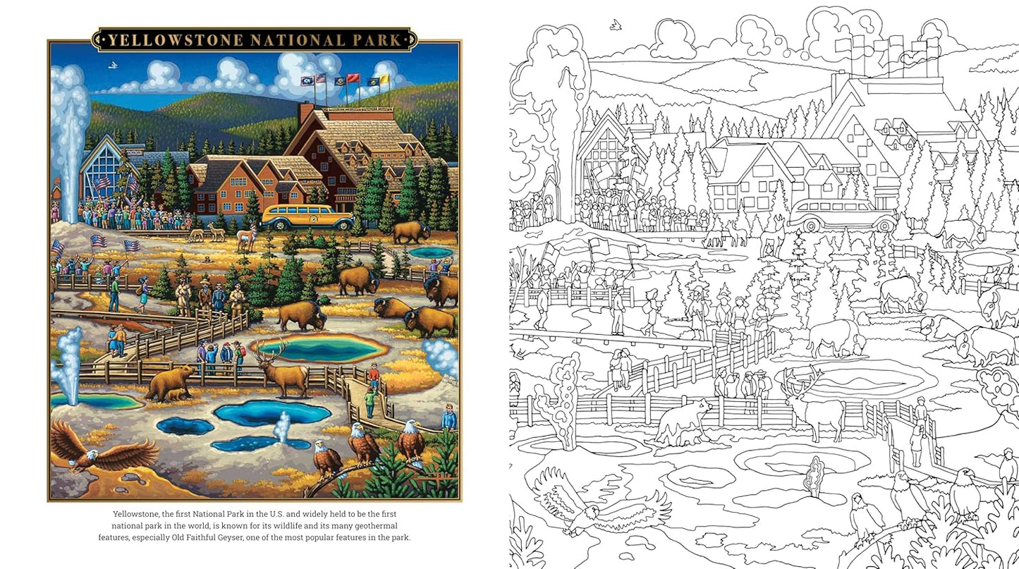 National Parks Coloring Book By Eric Dowdle