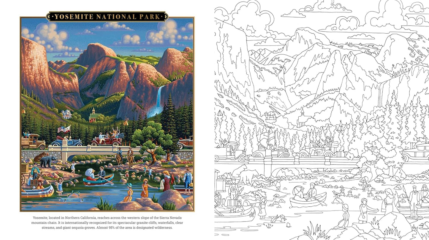 National Parks Coloring Book By Eric Dowdle