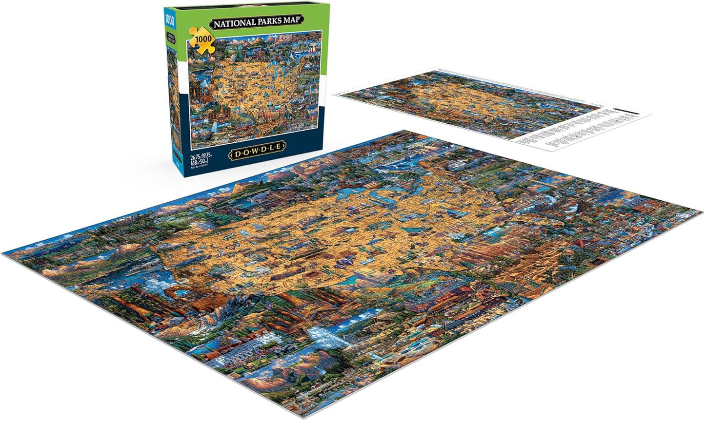 National Parks Map - Buffalo Games Edition