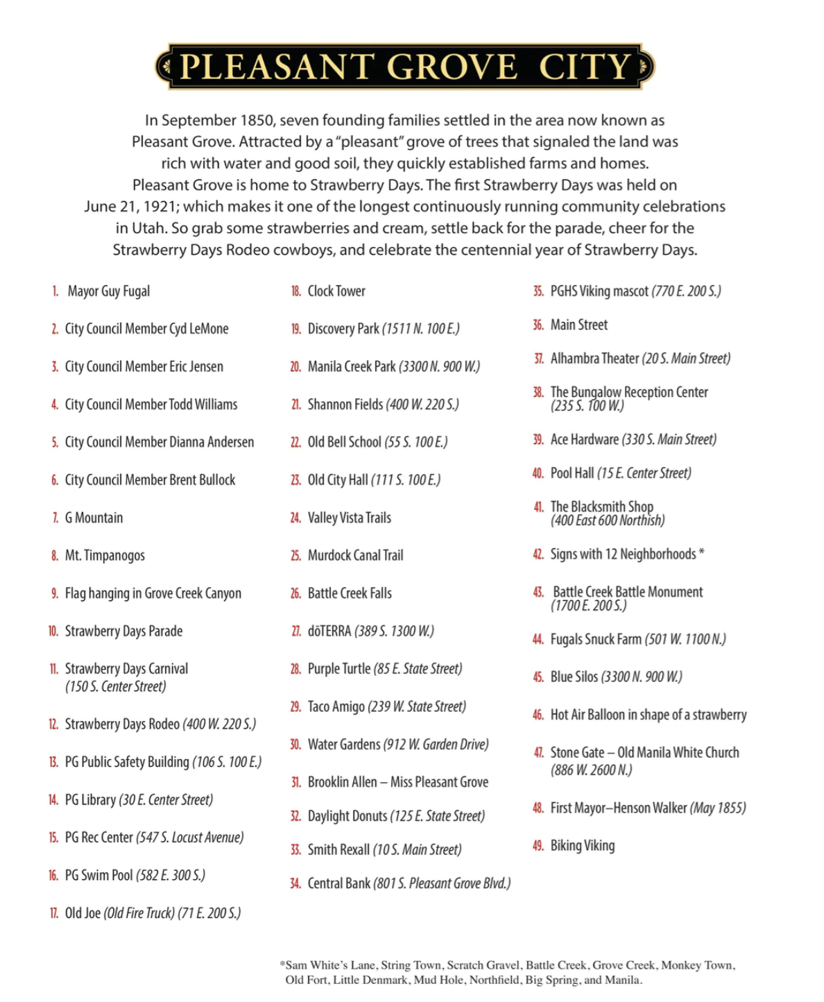 Pleasant Grove, Utah