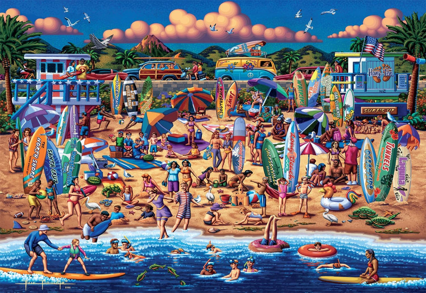 Surfin' USA - 2000 Piece - Buffalo Games Edition