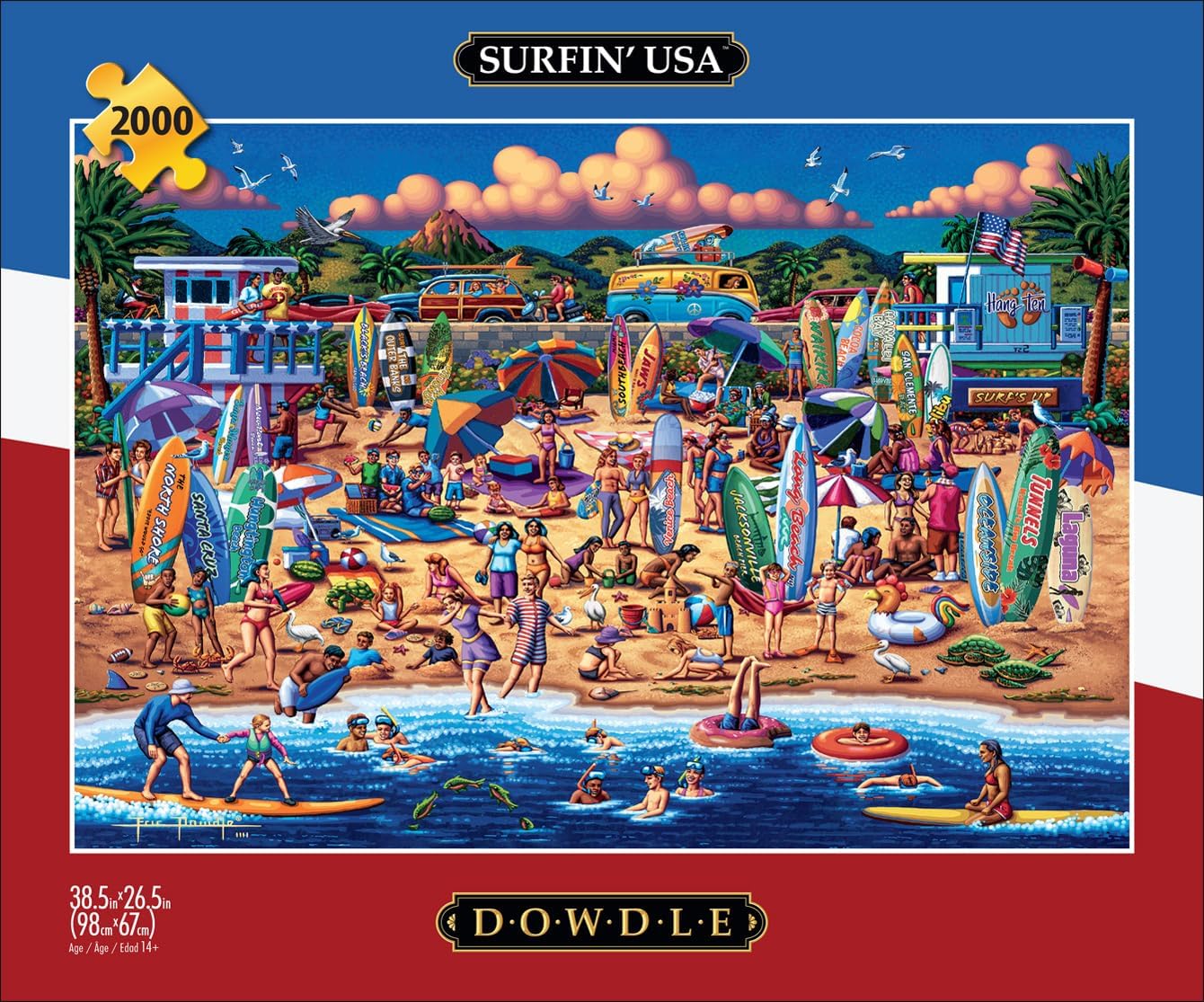 Surfin' USA - 2000 Piece - Buffalo Games Edition