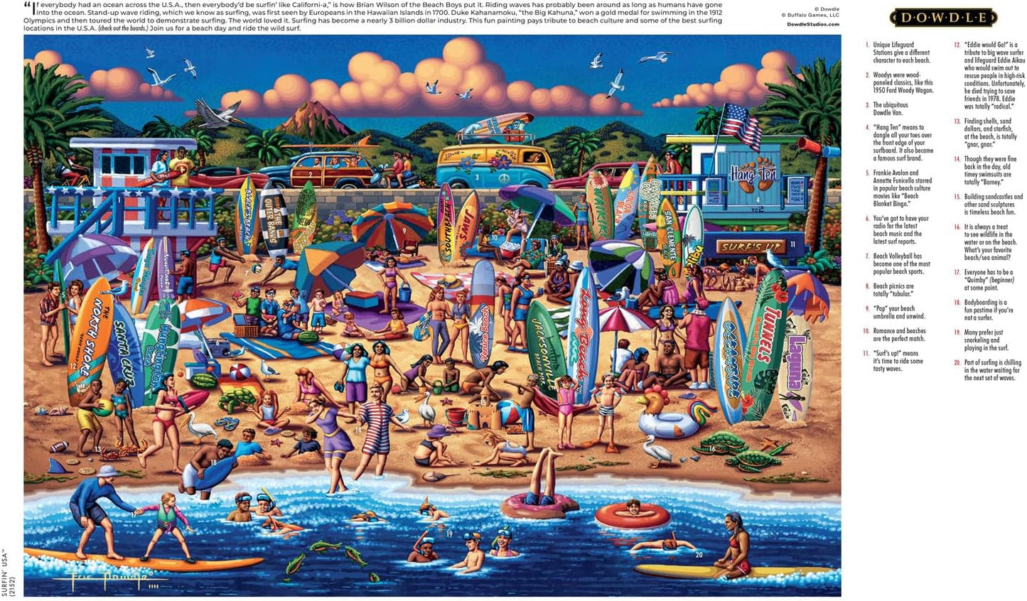 Surfin' USA - 2000 Piece - Buffalo Games Edition
