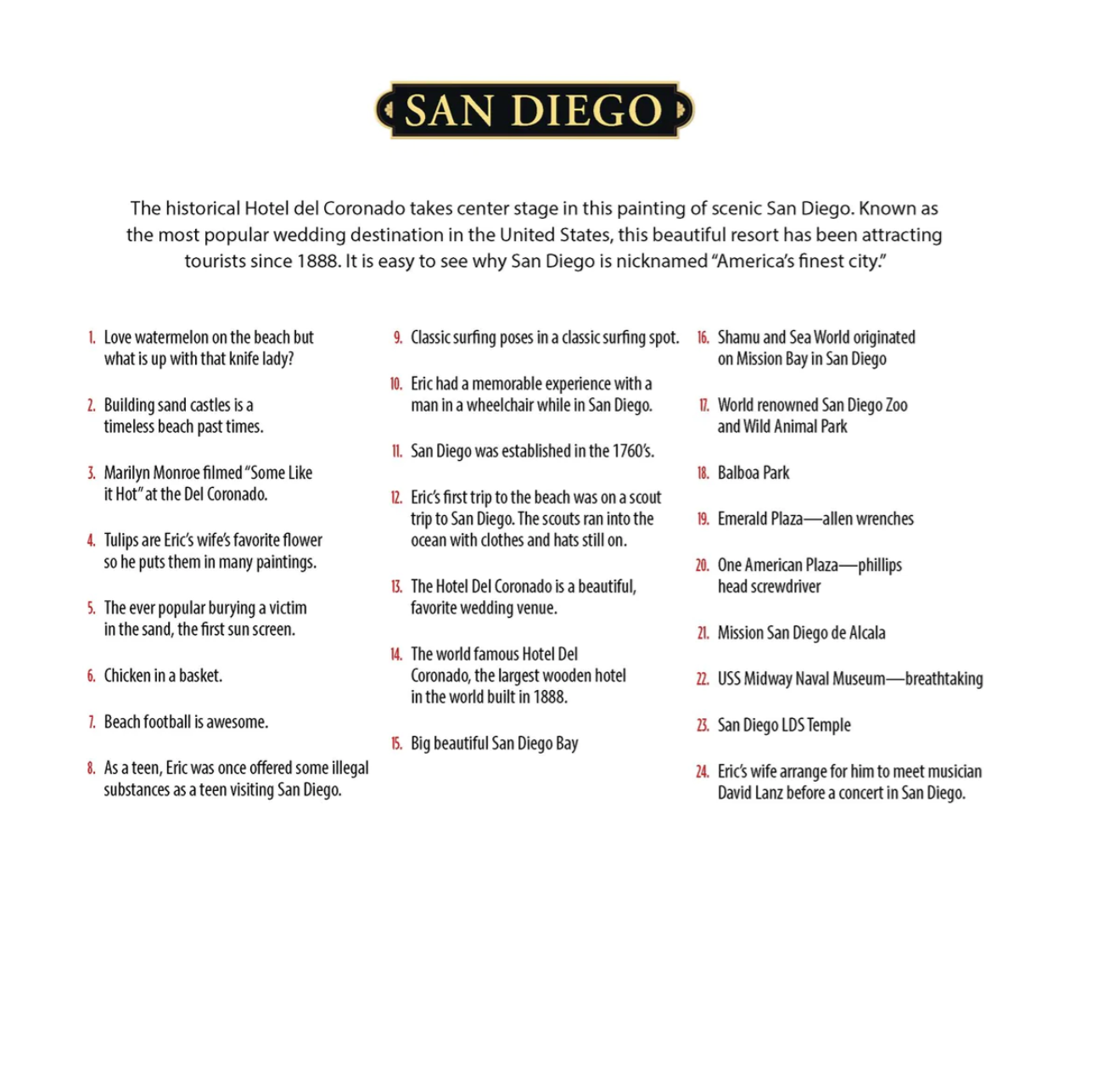 San Diego, California Dowdle Signature Edition Puzzle