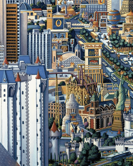 Las Vegas, Nevada - 500 Piece Puzzle by Eric Dowdle - Premium No Glare Signature Edition