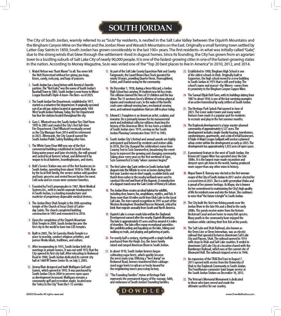 South Jordan, Utah - NEW -