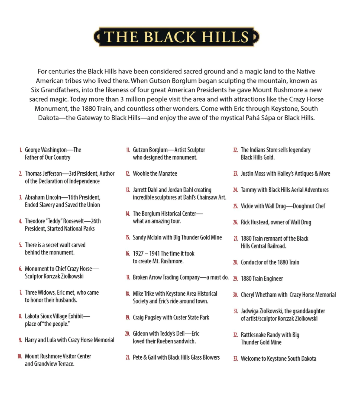 The Black Hills, South Dakota