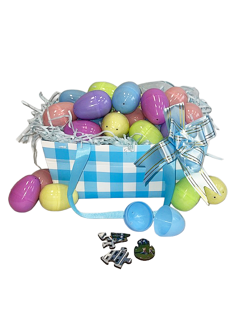 Martha's Easter Egg Hunt in Blue Easter Basket - New 2025 - Special Wooden Puzzle