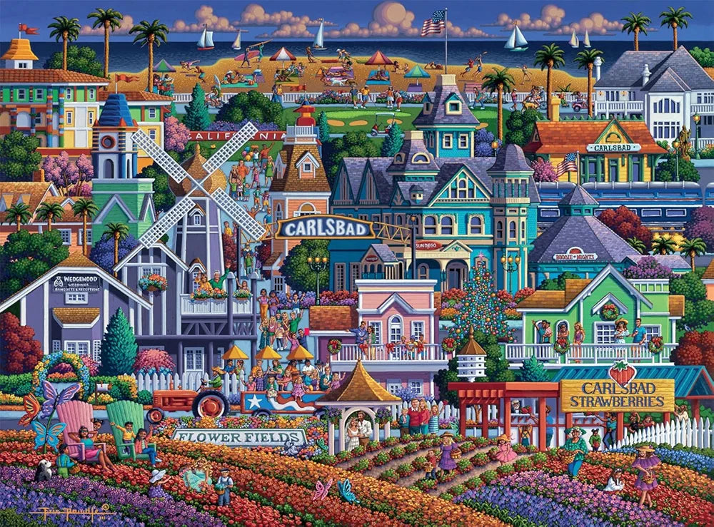 Flower Fields of Carlsbad California - NEW - Buffalo Games Edition
