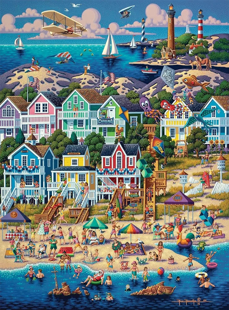 Outer Banks North Carolina - NEW - As Seen on The Magnolia Network's The Piece Maker with Eric Dowdle - Buffalo Games Edition