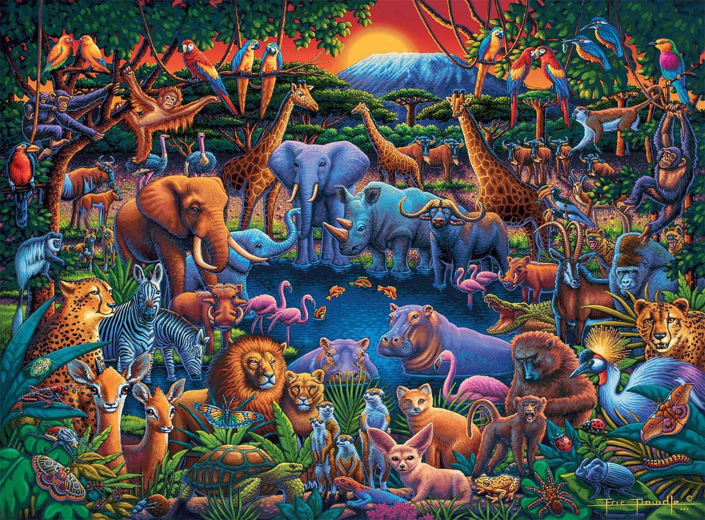 Wild Africa Puzzle - Buffalo Games Edition