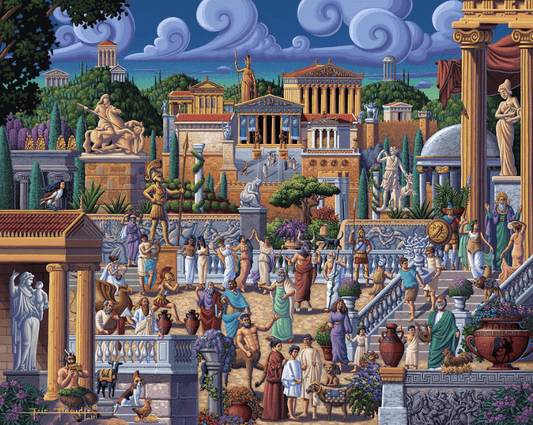 Eric Dowdle Greece Jigsaw Puzzle Europe 500 Piece 1000 Piece premium puzzle artist