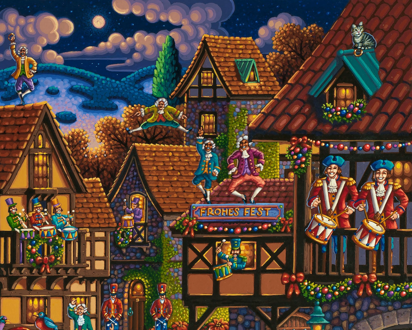 12 Days of Christmas - 500 Piece Puzzle by Eric Dowdle - Premium No Glare Signature Edition
