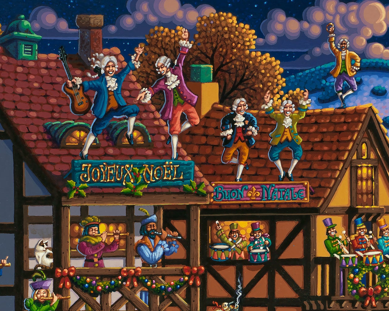 12 Days of Christmas - 500 Piece Puzzle by Eric Dowdle - Premium No Glare Signature Edition