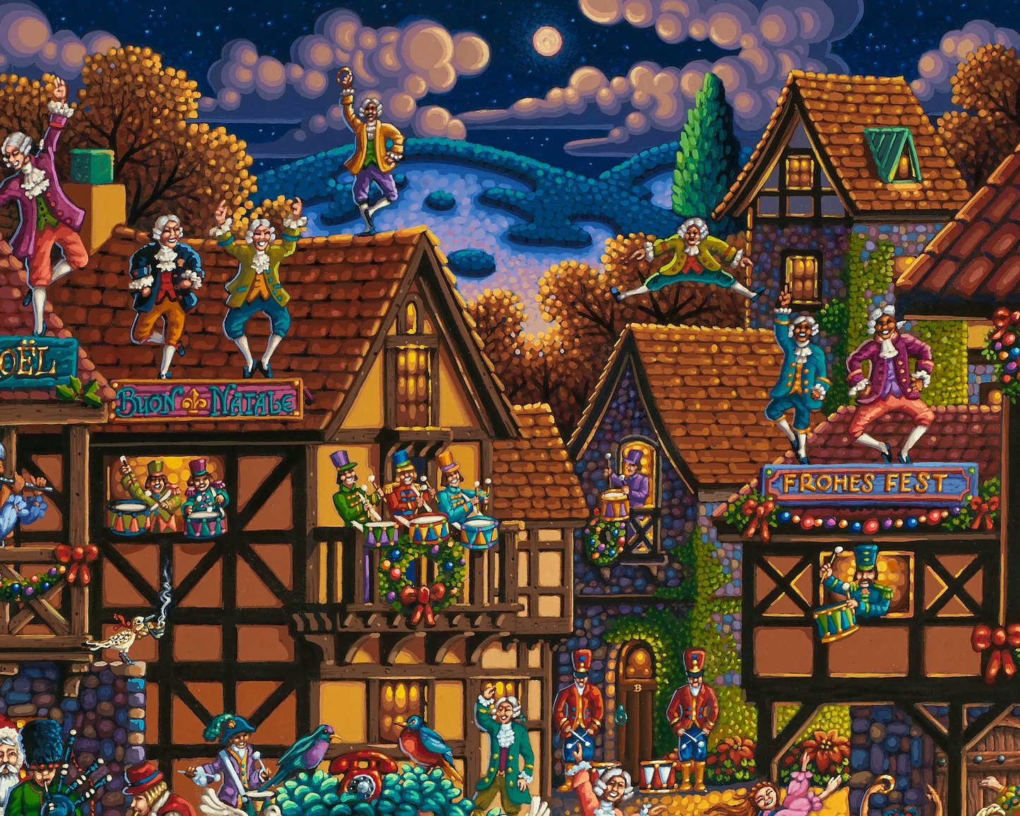 12 Days of Christmas - 500 Piece Puzzle by Eric Dowdle - Premium No Glare Signature Edition