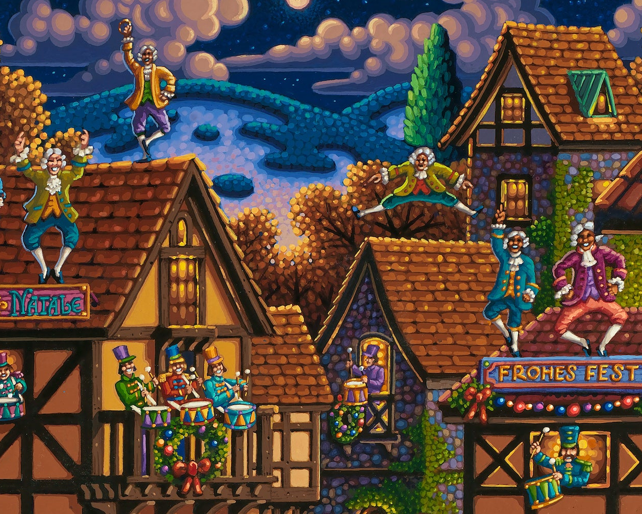 12 Days of Christmas - 500 Piece Puzzle by Eric Dowdle - Premium No Glare Signature Edition