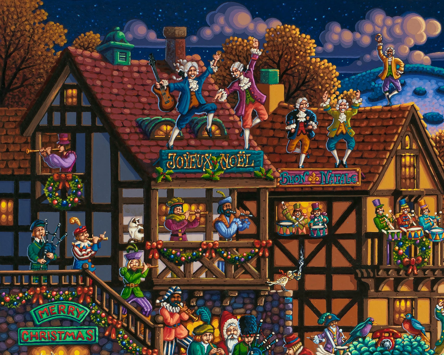 12 Days of Christmas - 500 Piece Puzzle by Eric Dowdle - Premium No Glare Signature Edition
