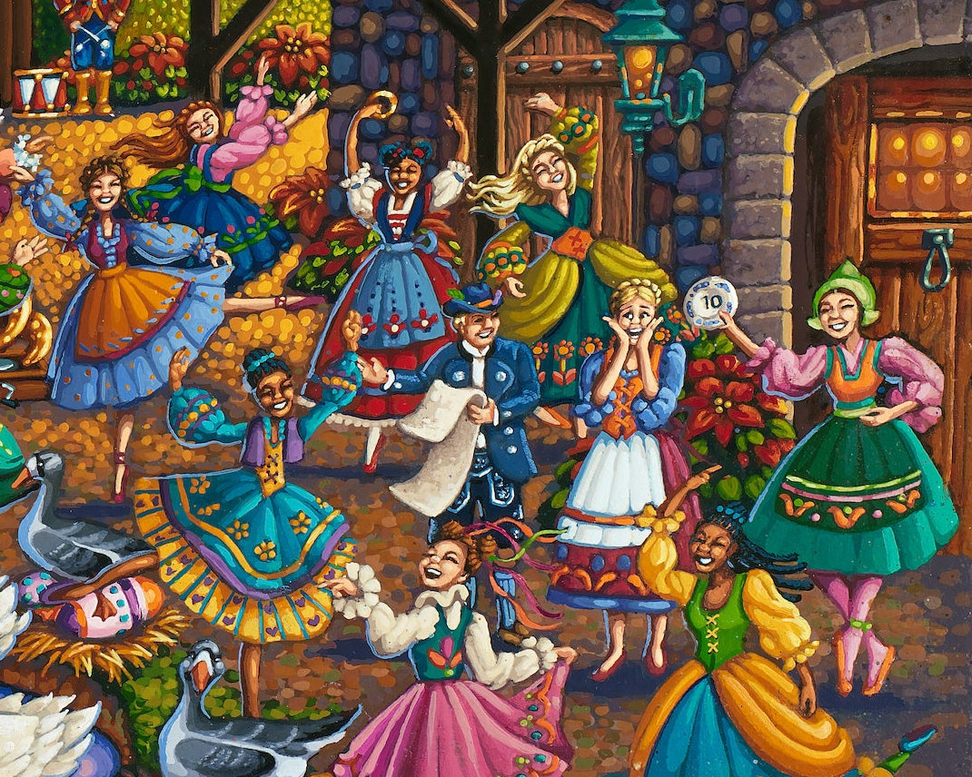 12 Days of Christmas - 500 Piece Puzzle by Eric Dowdle - Premium No Glare Signature Edition