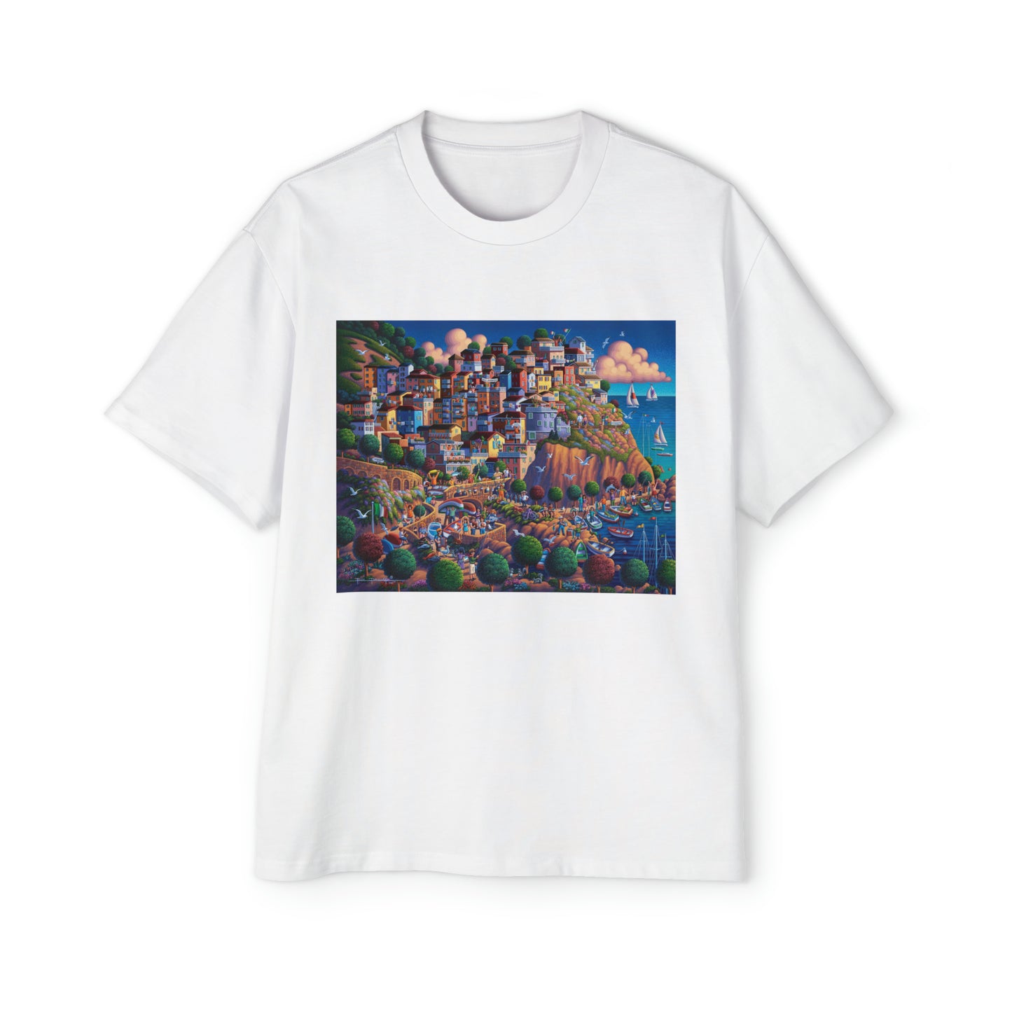 Cinque Terre - Italy Dowdle Oversized Tee