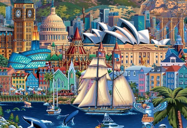 World Pieces Puzzle- Dowdle Buffalo Games Edition
