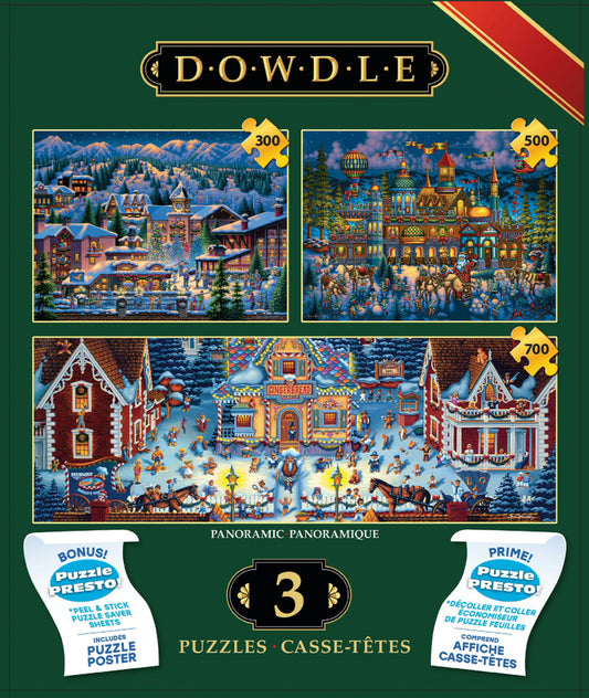 2024 Christmas Puzzle 3 Pack - Dowdle Puzzles