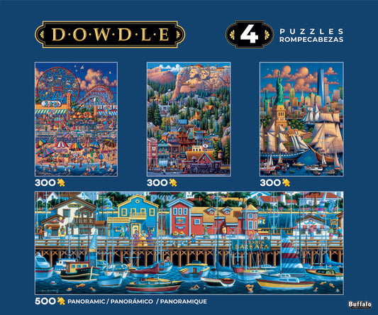 Eric Dowdle 4 in 1 Multipack 300-Piece & 500-Piece Puzzles - Buffalo Games Edition
