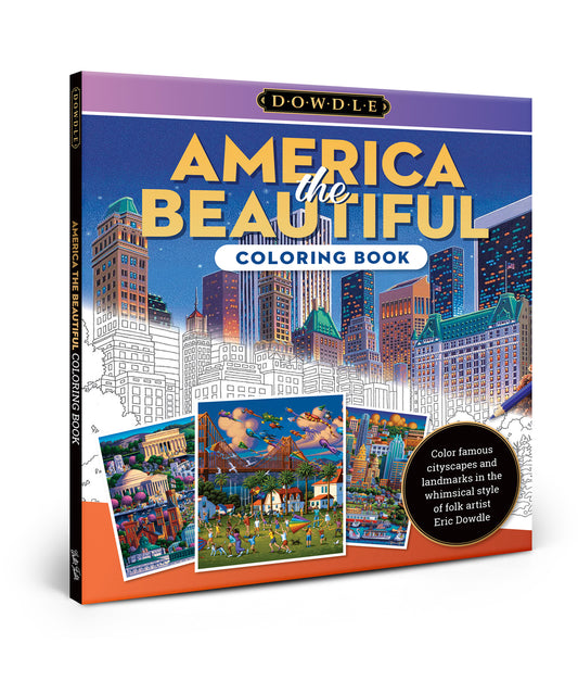 America The Beautiful Coloring Book By Eric Dowdle