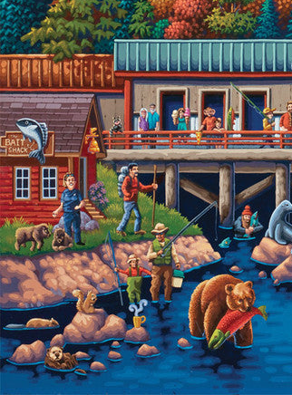 Anchorage, Alaska - 500 Piece Puzzle by Eric Dowdle - Premium No Glare Signature Edition