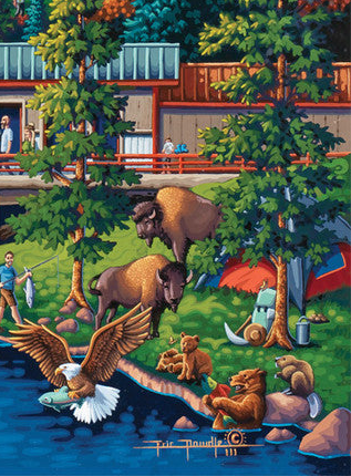 Anchorage, Alaska - 500 Piece Puzzle by Eric Dowdle - Premium No Glare Signature Edition