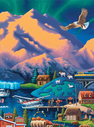 Anchorage, Alaska - 500 Piece Puzzle by Eric Dowdle - Premium No Glare Signature Edition