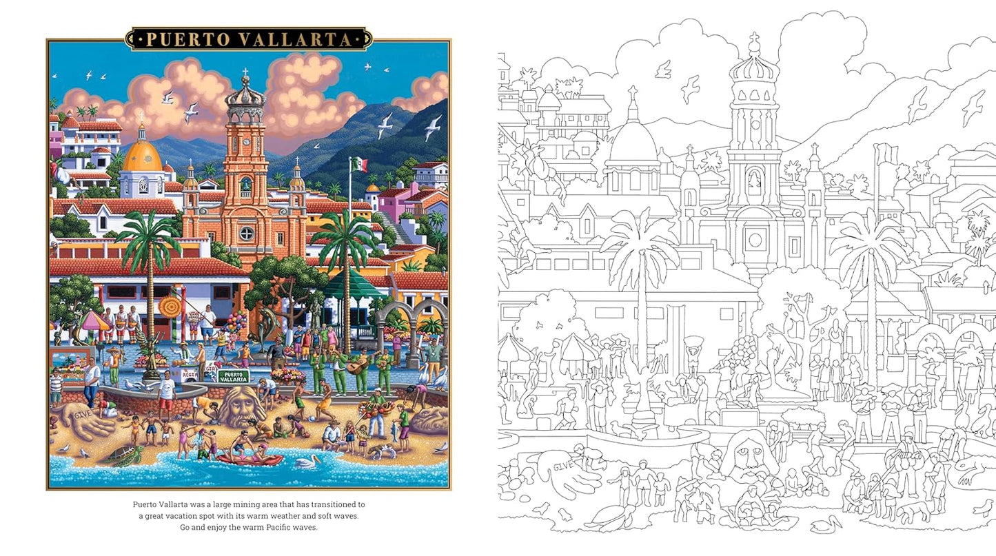 Beautiful Beaches Coloring Book by Eric Dowdle