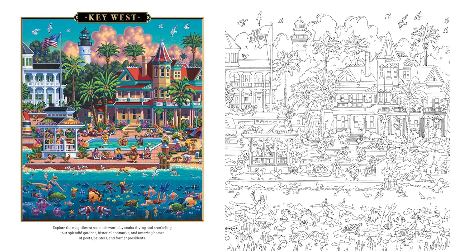 Beautiful Beaches Coloring Book by Eric Dowdle